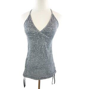 Lululemon Full Freedom Tank Luminesce Splatter White Black sz 8